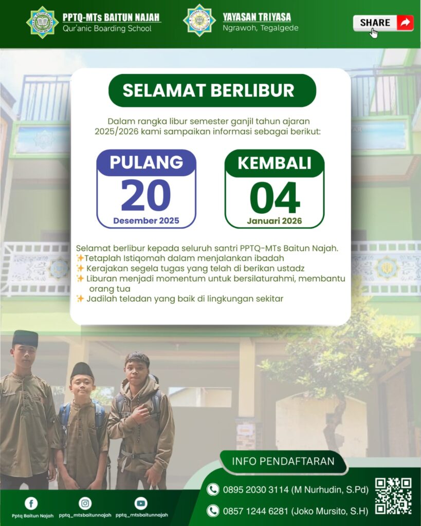 PENGAMBILAN HASIL BELAJAR DAN PERPULANGAN SANTRI